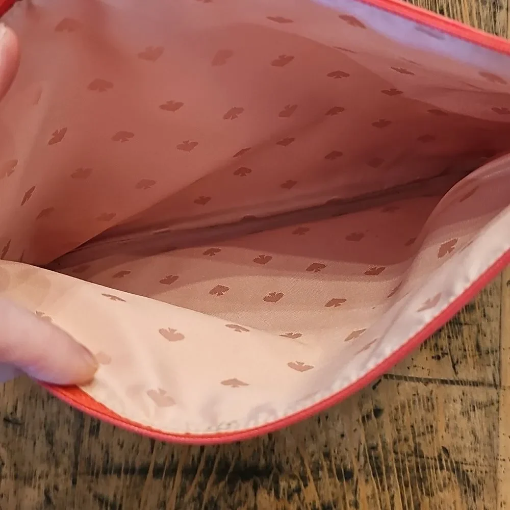 KATE SPADE Nylon‎ Wristlet Salmon Pink